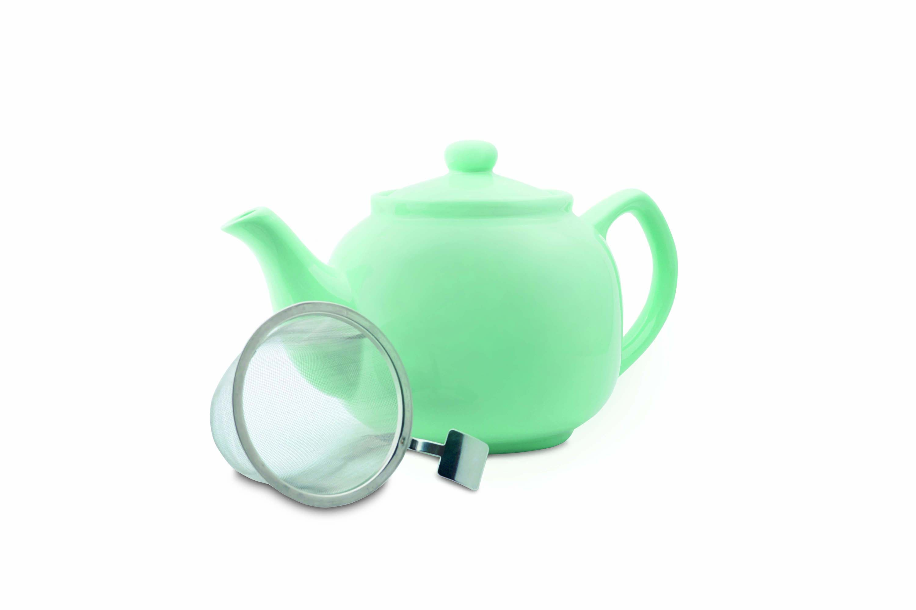 Keramikkanne 1,2l mit Sieb mint