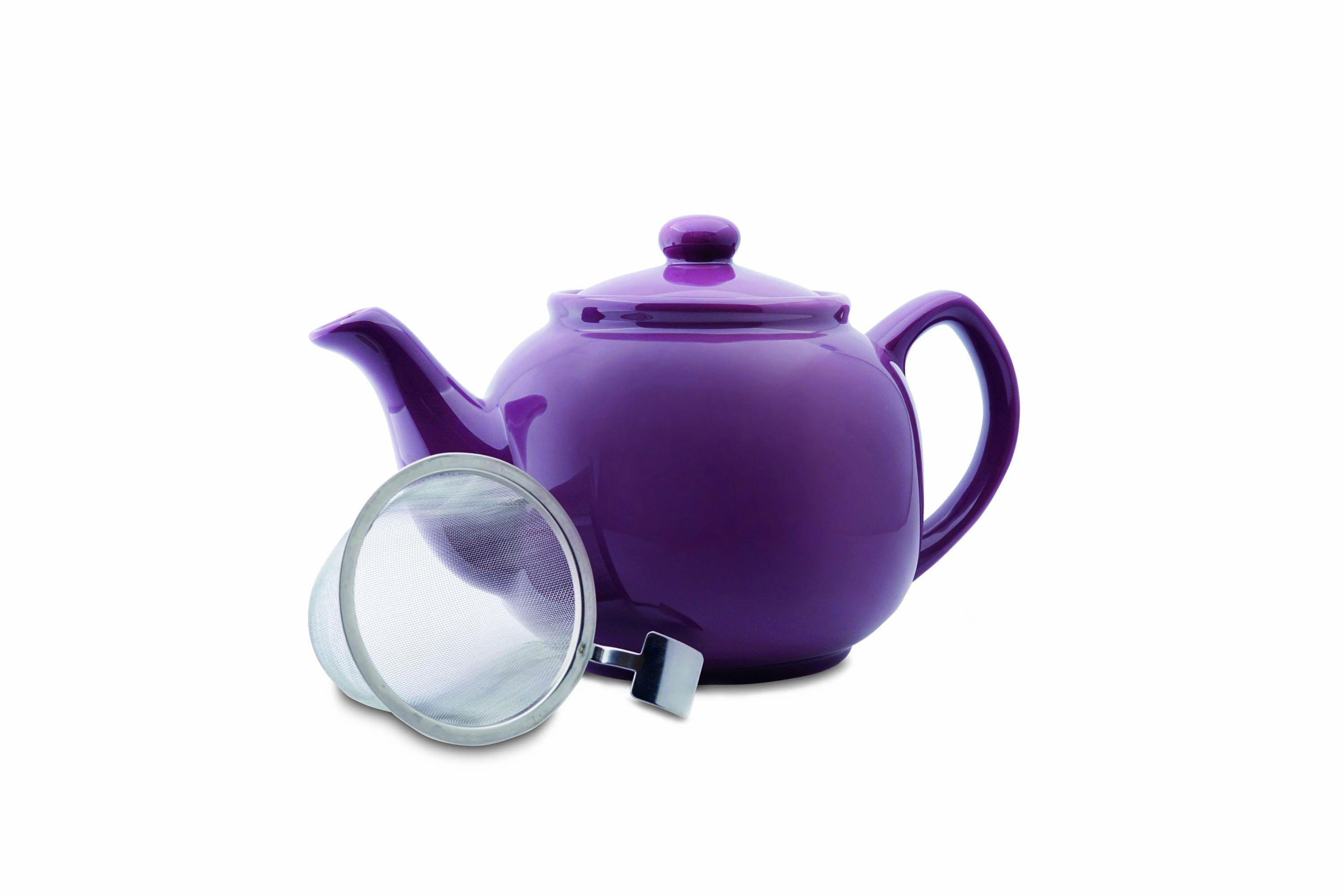 Keramikkanne 1,2l mit Sieb lila