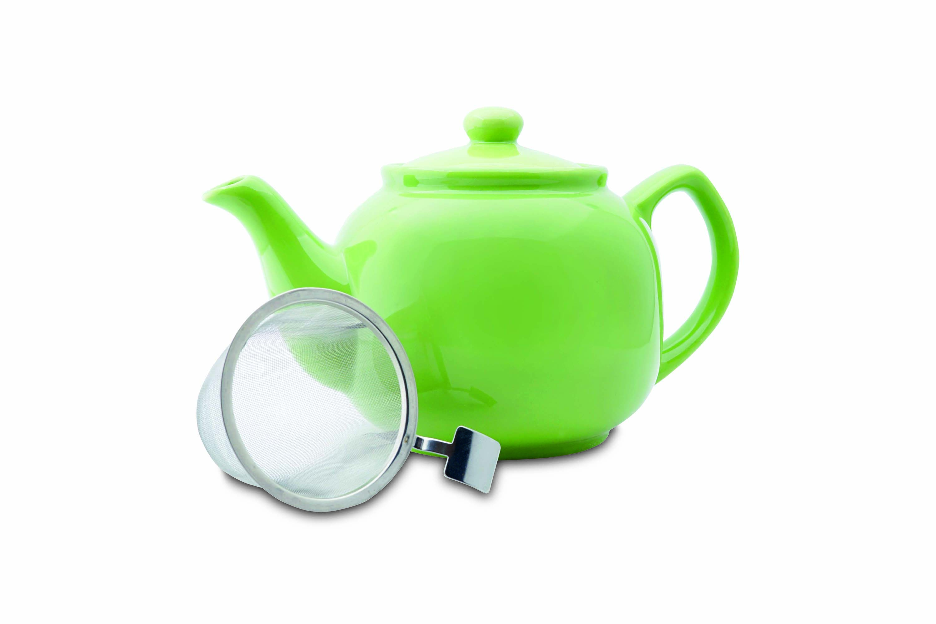 Keramikkanne 1,2l mit Sieb grün